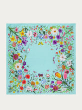 Gucci Flora Print Silk Carré