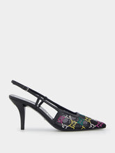 Gucci GG Crystal-Embellished Mesh 75mm Pumps