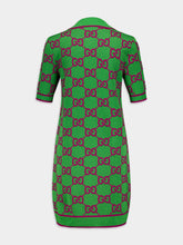 Gucci GG Monogram-Jacquard Polo Dress