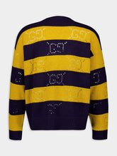 Gucci GG-Perforated Striped Wool Jumper