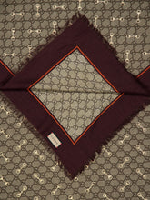 Gucci GG Print With Horsebits Silk Scarf
