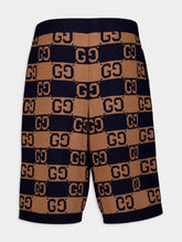 Gucci GG Supreme Intarsia-Knit Shorts
