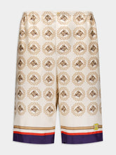 Gucci Graphic-Print Silk Shorts