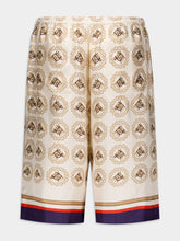 Gucci Graphic-Print Silk Shorts