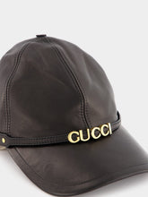 Gucci Gucci Detail Leather Baseball Hat