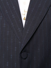 Gucci GG Monogram Navy Single-Breasted Suit