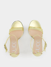 GucciHeeled Metallic 110mm Sandal at Fashion Clinic | PDP - Fashion Clinic