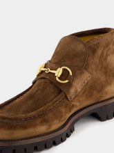 Gucci Horsebit-Detail Calf Suede Boots