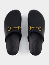 Gucci Horsebit Leather Slippers