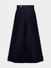 Gucci Horsebit-Print Wide-Leg Trousers