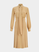 Gucci Interlocking G Chain Silk Jacquard Fluid Dress