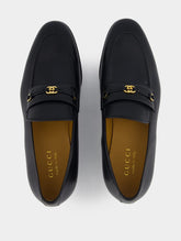 Gucci Interlocking G Leather Loafers
