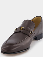 Gucci Interlocking G Leather Loafers
