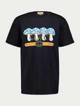 Gucci Interlocking G-Logo Mushroom-Print T-Shirt