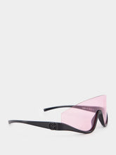 Gucci Interlocking G Mask-Frame Pink Sunglasses