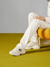 Gucci Interlocking G Rhyton Leather Sneakers