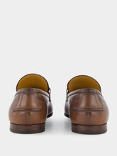 Gucci Dark Brown Leather Jordaan Loafers