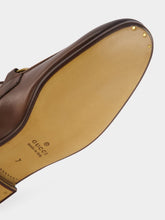 Gucci Dark Brown Leather Jordaan Loafers