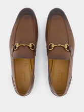 Gucci Dark Brown Leather Jordaan Loafers