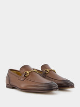 Gucci Dark Brown Leather Jordaan Loafers