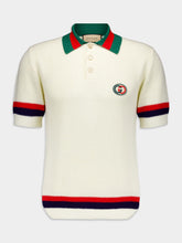 Gucci Knit Cotton Polo T-Shirt With Web