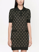 Gucci Lamé GG polo dress