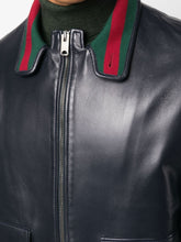 Gucci Leather bomber jacket