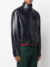 Gucci Leather bomber jacket