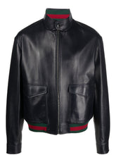 Gucci Leather bomber jacket