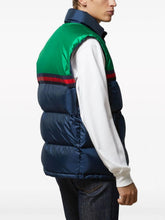 Gucci Logo-Appliqué Satin Padded Gilet
