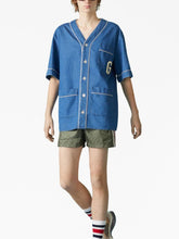 Gucci Logo-Patch Denim Shirt