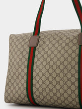 Gucci Maxi Supreme Duffle Bag With Web