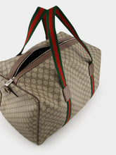 Gucci Maxi Supreme Duffle Bag With Web