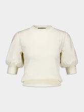 Gucci Puff-Sleeve Fine Knit Top