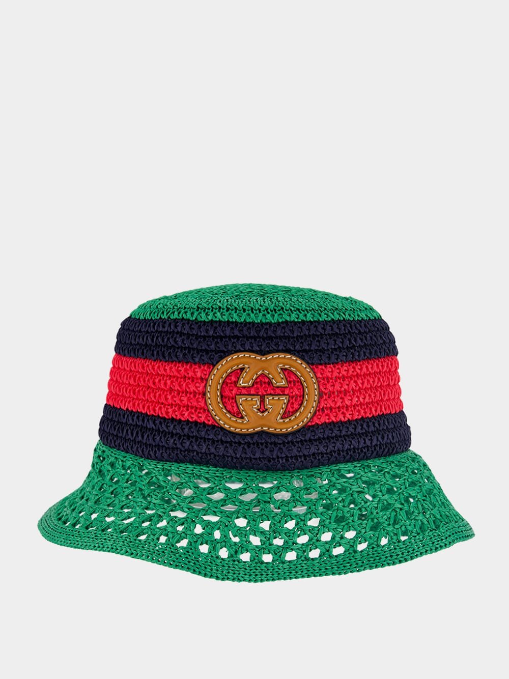 Gucci raffia bucket hat Gucci Beige Raffia Effect GG Bucket Hat Gucci main image 4