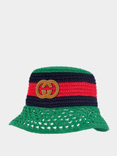 Gucci Raffia-Effect Viscose Bucket Hat