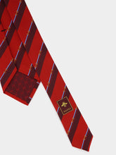 Gucci Red Horsebit Silk Tie