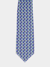 Gucci Round Interlocking G Belts Print Silk Tie