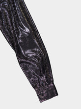 Gucci Silver Lamé GG Crêpe Shirt