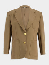 Gucci Single-Breasted Horsebit-Detail Wool Blazer