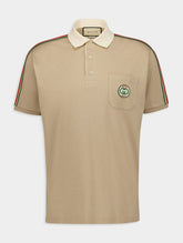 Gucci Web-Stripe Logo-Patch Polo Shirt