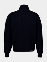 Gucci Wool Cashmere Zip Sweater
