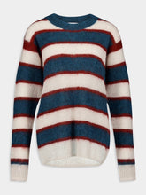 Isabel Marant Étoile Drussell Brushed-Effect Striped Mohair Jumper