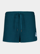 Isabel Marant Étoile Logo-Print Cotton Track Shorts