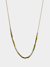 Isabel Marant Chain-Link Beaded Yellow Necklace