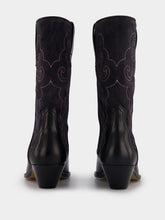 Isabel Marant Duerto Black Suede Cowboy Boots