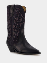 Isabel Marant Duerto Black Suede Cowboy Boots