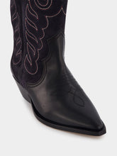 Isabel Marant Duerto Black Suede Cowboy Boots