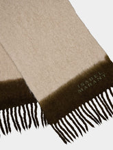 Isabel Marant Firny Embroidered-Logo Alpaca-Blend Scarf