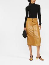 Isabel Marant Leather Midi Skirt